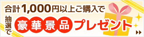 合計1,000円以上ご購入で豪華景品プレゼント