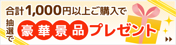 合計1,000円以上ご購入で豪華景品プレゼント