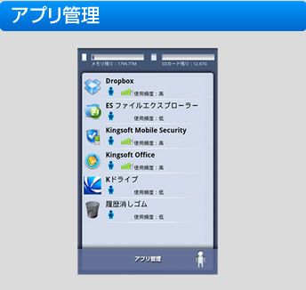 アプリ管理