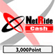NetRideCash 3,000円分